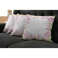 thumbnail image 2 of Ambesonne Shabby Flora Throw Pillow Cover 4 Pack, Spring Blossoms, 24", Multicolor, 2 of 6