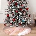 thumbnail image 4 of Cauagu 48" Christmas Tree Skirt Rose Gold Glitter Splatter Pattern Christmas Tree Decorations Tree Mat for Xmas Decorations Occasion Holiday Home Decor -48", 4 of 7