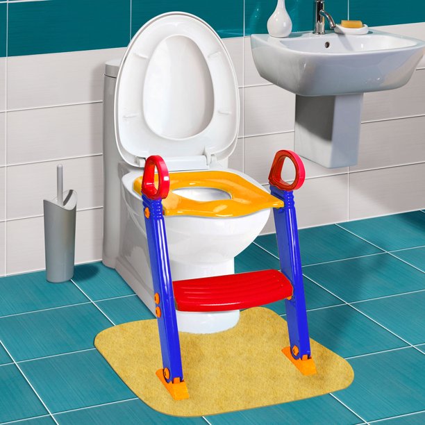 Veryke Kids Potty Training Seat, Potty Training Toilet Seat with Step