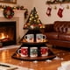 thumbnail image 5 of Estante Esquinero de Escritorio con Forma de Árbol de Navidad, Almacenamiento de Varios Niveles | Decoración para Cocina y Oficina | Material: Madera | 40 X 36 Cm | Color: Marrón | Diseño de 3 Nivele, 5 of 6