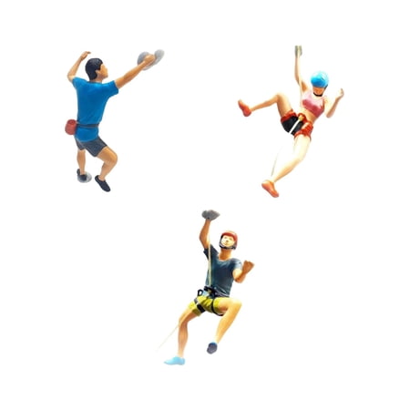 3pcs 1:64 Resin Climbing Figure Scene Building Dioramas Scenery Movie Props