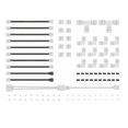 thumbnail image 1 of 95 Pzs Conector Broche Para Unir Tira Led Rgb 4 Pines 10mm, 1 of 5