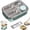 E, variant on Stainless Steel Bento Box Lunch Box Metal Food Storage Container with Removable Dividers, Portable & Leak-Proof Meal Prep Container