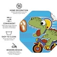 thumbnail image 4 of Balery 6 Pcs Dinosaur Riding A Motorcycleleather Coasters Set, Drink Table Cup Coasters For Living Room Kitchen Coffee Decor, 4 of 9