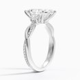 thumbnail image 2 of Dash Jewel 2 Ct Marquise Cut Diamond Ring - 14K White Gold Plated Ring - Twist Shank Forever Diamond Ring for Women's - Diamond Jewelry For Birthday Gifts for Her - Causal Daily Wear Ring for Her, 2 of 6