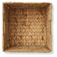 thumbnail image 6 of Exlonjet 12" x 12" Water Hyacinth Storage Baskets, Natural - Set of 2 Collapsible Cube Organizers, Woven Bins for Bathroom, Bedroom, Laundry, Pantry, Shelves, 6 of 7