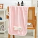 thumbnail image 5 of Accesorios de baño Toalla de lana de coral con lazo a rayas Toallas sanitarias, 5 of 6