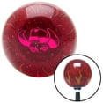 thumbnail image 1 of Pink Cowboy Eyes Red Flame Metal Flake Shift Knob with M16 x 1.5 Insert Shifter Brody, 1 of 1