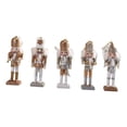 thumbnail image 2 of Pack de 5 adornos colgantes navideños de Cascanueces, figuras en miniatura, Cascanueces Oro, 2 of 8