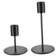 thumbnail image 2 of 2 candelabros de metal retro, resistentes y sencillos, para cenas, comedores, salas de estar, bodas y decoración del hogar Negro, 2 of 8