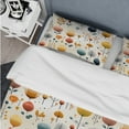thumbnail image 4 of Designart "Scandinavian Harmony In Midcentury Modern" Yellow Midcentury Bedding Covert Set - Mid-Century Modern Bed Set With 1 Sham, 4 of 5