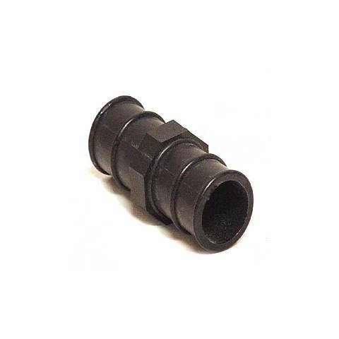 Boat Hose Fitting | Male to Male 1 1/8 Inch Black Plastic