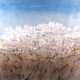 thumbnail image 3 of OToole, Tim 12x12 Black Modern Framed Museum Art Print Titled - Hilltop Village II, 3 of 5
