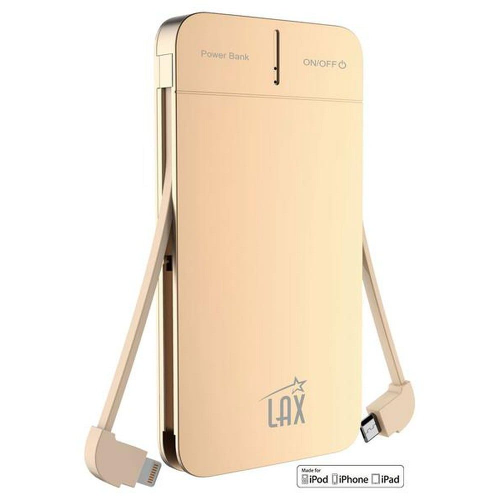 Apple Certified Portable Power Bank with Builtin Lightning & Micro USB