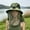 olive green, variant on Solar Fan Hat with Mesh Wide Brim Sun Protection for Men Women Outdoor, Adjustable Headband Breathable Cooling Hat for Fishing Gardening Hiking, Rechargeable Solar Powered Fan Hat for Hot Weather
