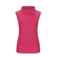 thumbnail image 4 of Otvok Womens Tank Top Casual Solid Color Sleeveless Turtleneck Tee Shirt Tops, 4 of 6