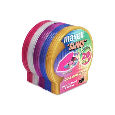 Maxell, MAX190150, CD/DVD Keeper Sleeves - Clear (50 Pack), 50, Clear ...