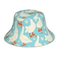 thumbnail image 1 of Balery White Geese and Flower Sombreros para el sol para hombre y mujer, sombrero de pescador con UPF 50+, 1 of 6