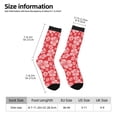 thumbnail image 2 of Balery Red Hibiscus Flower Calcetas Largas con Estampado para Hombre y Mujer – Suaves y Transpirables, Talla Única (US 5-11), 2 of 6