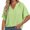 Green tops 2024 summer, variant on Wycnly Summer Tops for Women Going Out Tops for Women Lightweight Chiffon Jacquard Loose Fit Pleated Shirt Casual Solid Tee Tops Girls V-Neck Short Sleeve Blouses