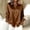 Coffee, variant on Tops for Women Trendy Silk Work Business Casual Blouse Button Down Loose Satin Womens Shirts Casual L