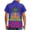 thumbnail image 3 of Garronmavis Haiti Flag Couple Matching Outfit Husban and Wife Clothing Men's Short Sleeve Shirt Summer Beach Tops and Women's Tank Dress Irregular Hem Vacation Sundress, 3 of 8