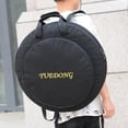thumbnail image 4 of Cymbal Gig Bag Espesar 4 compartimentos con divisores acolchados Estuche de transporte de platillos con correas de mochila Bolsa de almacenamiento de Sunnimix Caja de almacenamiento de platillos, 4 of 8