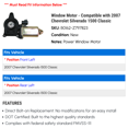 thumbnail image 2 of Window Motor - Compatible with 2007 Chevy Silverado 1500 Classic, 2 of 2