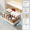 thumbnail image 1 of Nuevo estante de almacenamiento de cocina con rieles deslizantes, tipo cajonera extraíble, bandeja de almacenamiento, caja de especias, estante de almacenamiento, organizador de armarios, 1 of 4