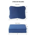 thumbnail image 3 of Greendale Home Fashions Outdoor 2-Piece Reversible Deep Seat Cushion Set, Marine Blue, 3 of 8
