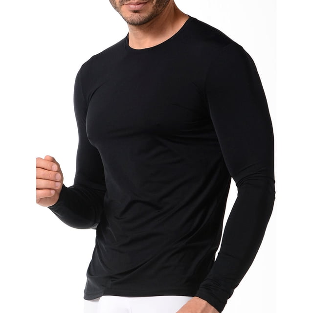 Camiseta Cuello Redondo Manga Larga Microfibra (4837) negro L Diane & Geordi Colombia 4837