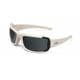 ESS Desert Tan CDI Mil-Spec Sunglasses - Wraparound Safety Glasses, 2 Lenses (Clear & Smoke), Hard Case