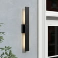 thumbnail image 6 of C Cattleya 2-Light Integrated LED  Outdoor Wall Light with Matte Black Finish, 6 of 6