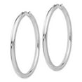 thumbnail image 2 of FJC Finejewelers Sterling Silver Rhodium-plated 3.5mm Tube Earrings, 2 of 2