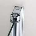 thumbnail image 2 of Sunny Shower Semi-Frameless Pivot Swing Shower Door One Panel Glass in Chrome, 2 of 10