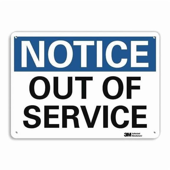 Lyle Notice Sign,10 inx14 in,Aluminum U5-1438-RA_14X10