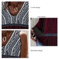 thumbnail image 4 of Top de verano para mujer, camiseta holgada con cuello en V, sin mangas, con costuras de encaje fluido, camiseta sin mangas plisada detallada para mujer, 4 of 5
