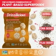thumbnail image 2 of Drizzilicious Mini Rice Cakes, Cinnamon Swirl Flavored Rice Cake Gluten Free Snacks, Rice Crisps 60g, 2 of 7