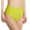 thumbnail image 2 of Women's Sanctuary SS22509 Sandbar Solids Banded High Leg/Rise Swim Bottom (Grellow XS), 2 of 4