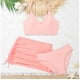 thumbnail image 2 of REDARER Girls' 3-Piece Swimsuit Set with Bikini, Ruched Cover-Up & Wrap Skirt – Plain Design for Summer, Beach, and Pool,Size 8-9 Years, 2 of 5