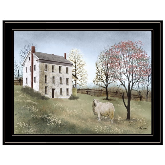 TrendyDecor4U Spring At White House Farm Framed Print BJ231XGP-704G