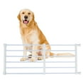 thumbnail image 1 of Short Dog Gate, Width Expandable Sturdy Metal Frame Easy Installation Protecting Pets Safety Step Over Pet Gate for Stairs Doorways, 1 of 7
