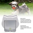 thumbnail image 4 of Cat Exterior Door, Weather Resistant Wide Opening Dog Door 2 Way Transparent  for Cats, 4 of 7