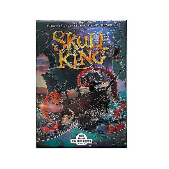 English Version Skull King, The Ultimate Pirate Board Game, Card Strategy Game