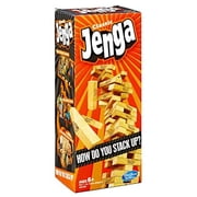 Classic Jenga Game with Genuine Hardwood Blocks for Kids Ages 6 and Up