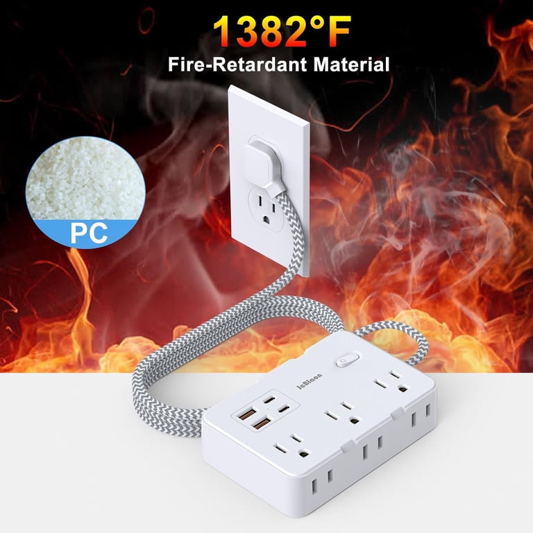 JcBlaon 10-Outlet Surge Protector Power Strip with USB-C photo 6
