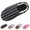 Black, variant on Womens Striped House Slippers Fuzzy Plush Clog Warm Sherpa Teddy Fleece Bedroom Shoes Cozy Indoor Slippers