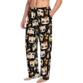 thumbnail image 6 of Salouo Flower Fox Print Pajama Pants for Men, Lounge Pants Elastic Waistband Casual Men's sleepwear Loungewear Sleep Pajama Pant -Medium, 6 of 7