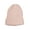 Pink, variant on Womens Ribbed Knit Glitter Beanie Hat Beige O/S