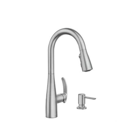 MOEN Reyes Single-Handle Pull-Down Sprayer Kitchen Faucet with Reflex and Power Clean in Spot Resist Stainless